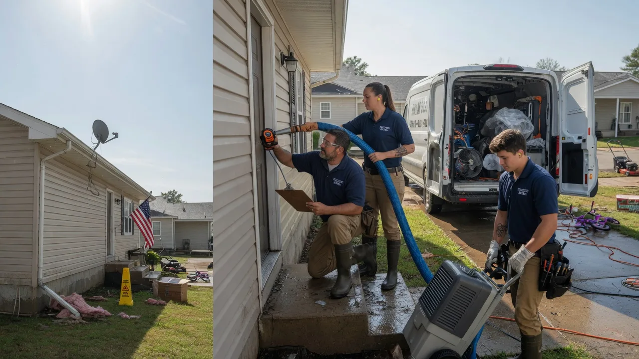 Ceiling Water Damage Restoration in Glenford, OH near me